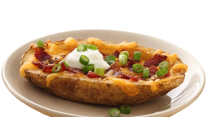 Potato Skin with Cheese Any 1 Topping